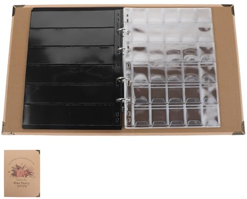 NOLITOY Coin Stamp Collection Album Money Binder Banknote Case Stamp Supplies Bills Holder International Album Challenge Coin Bill Binder for Display and Storage