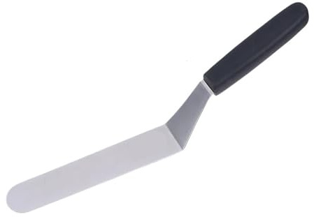 Cream Frosting Spatula 6/8/10 Inch Angled Stainless Steel Icing Spatula – Curved Offset Palette Cake, Pastry, And Baking Applications Angled Icing Spatula(8in)