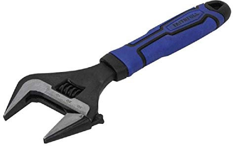 Faithfull FAIAS200W39 200 mm (8 pulgadas) Llave de boca ancha ajustable 39 mm (1,5 pulgadas) Capacidad de mandíbula