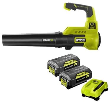 Pack RYOBI Souffleur 36V Max Power RY36BLA-140 - 2 Batteries 4.0Ah - 1 Chargeur rapide