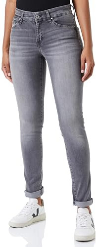 Cross Jeans Damen Jeans ANYA - Slim Fit - Grauu - Grey Used W27-W36 Stretch, Größe:29W / 34L, Farbe:Grey Used 204