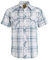 COEVALS CLUB Mens Shirts Short Sleeve Casual Push Button Plaid Suit Regular Fit Western Cowboy Pearl Snap Two Pockets Work Derss Button Up Shirts (White Plaid #28 L)