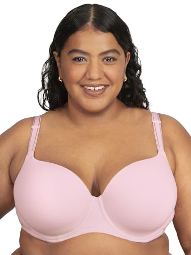 Fruit of The Loom Womens Fit for Me 360 Stretch Plus Size Cotton T-Shirt Bra, Blushing Rose, 38 38H US