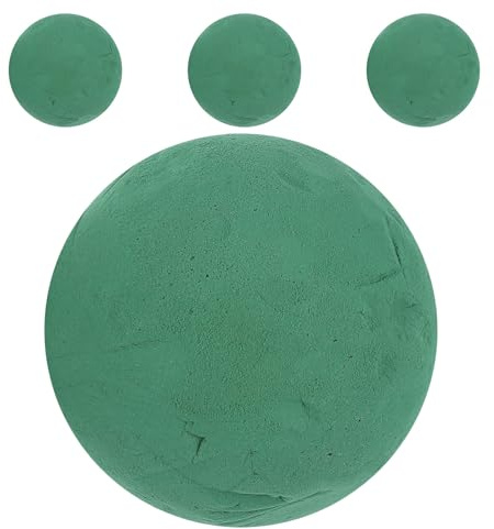 GARVALON Sfera Floreale Verde in Schiuma per Composizioni, Blocco Rotondo Bagnato e Asciutto, Base per Fiori per Decorazioni e Matrimoni