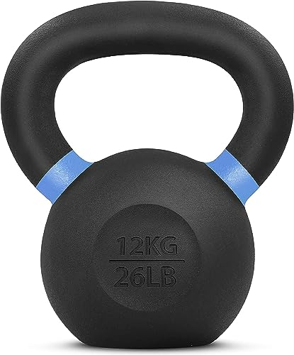 Yes4All SD7M Pulverbeschichtetes Kettlebell aus Gusseisen, 12 kg