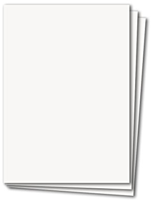 100 unidades DIN A4 para tarjetas planas, color: blanco brillante, 29,7 x 21 cm, 250 gramos por m², hojas para manualidades, cartón para manualidades, estable