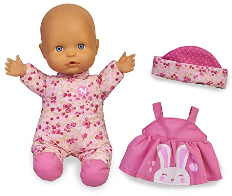 Nenuco-Baby Talks,Wir ziehen Uns an! Puppe mit Sounds für Mädchen und Jungen ab 1 Jahr (Famosa 700016282)