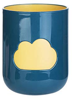 Toothbrush Holder Unbreakable Plastic Tumblers Cups Cloud Pattern Dental Rinsing Toothbrush Organizer Bathroom Mugs for Toddlers Couples Friends(Dark Green) 1pc