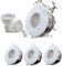 Sweier Downlight Encastrable IP65, GU10 Spot Salle de Bain 230V, Etanche Spot LED 5W Blanc Froid 6000K, pour cuisine, couloir,Trou Φ68mm AC220-240V Lot de 4