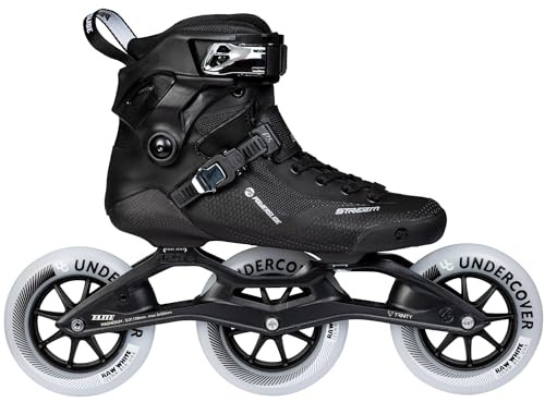 Powerslide Inline Skate Stream Carbon 125, in schwarz für Racing, Marathon, Männer und Frauen