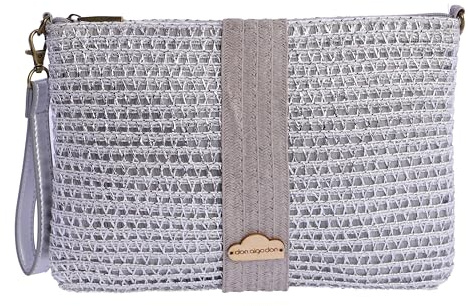 DON ALGODON Elvas Bolso bandolera mujer - Bolso playa mujer - Bolso mujer verano - Bolso rafia mujer Mujer (Pack de 1)