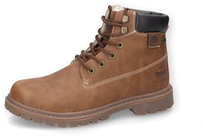 Dockers by Gerli Bottes de combat pour homme, chaussures de sport et d'extérieur, imperméables, doublure chaude, Cognac 470, 46 EU