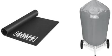 Weber Tapis de Protection de Sol - Tapis de Sol pour Barbecue 100 x 180cm - Tapis en Caoutchouc & Accessoire Barbecue 7176 - Housse Barbecue Charbon 57 CM