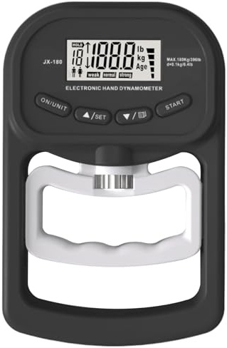 Handdynamometer greppstyrka tränare | greppstyrka testare 396 kg exakt handgreppdynamometer med LCD -skärmgreppstyrka tränare auto fångar elektronisk handgreppsmätare mätare