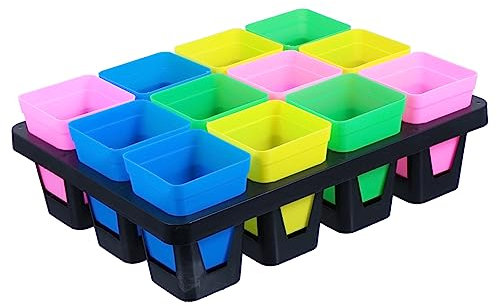 Toyvian Plateau De Pépinière Plastique pour Pots De Culture Et Germination De Plantes pour Jardinage