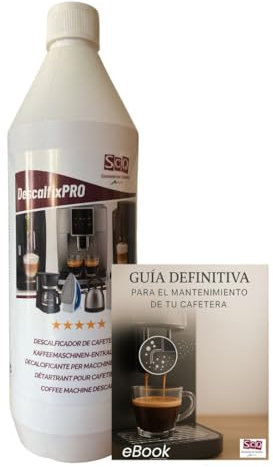 Descalcificador para Cafeteras 1L | Eliminador de cal | Compatible con todas marcas | desincrustante antical cafeteras, plancha, hervidores | Anticalcário para máquinas, ácido cítrico natural