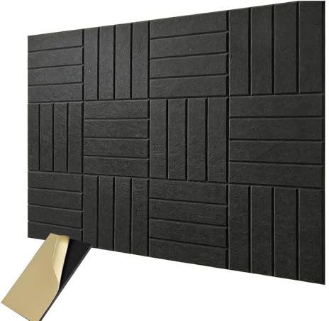 eupdd Paneles Acusticos Insonorizacion: 12 Pezzi 30x30x1cm Placas Insonorizadas, Espuma Acustica Autoadhesiva para Paredes, Puertas, Techo, Estudio, Dormitorio, Oficina