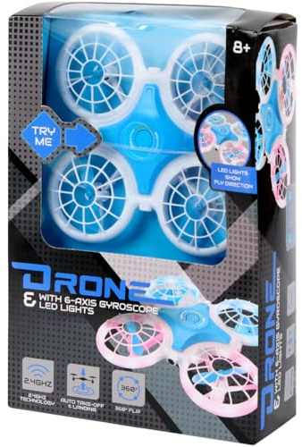 Mini Drone avec Caméra LED pour Enfants & Débutants – Quadricoptère RC avec Décollage/Atterrissage Automatique & Maintien d'Altitude – 360° Flip & Gyroscope 6 Axes – Jouet Volant Intérieur/Extérieur