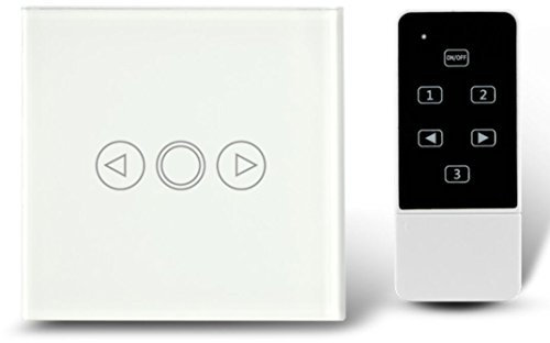 Rongda Smart Home Variateur d’intensité tactile en verre trempé avec télécommande