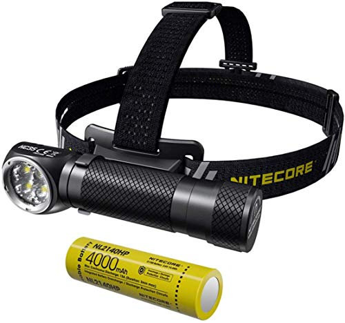Nitecore HC35 Stirnlampe, wiederaufladbar, ultra leistungsstark, 2700 Lumen, mit 8 Beleuchtungsmodi – Taschenlampe wasserdicht LED IP68 (wiederaufladbarer Akku im Lieferumfang enthalten)