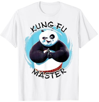 Kung Fu Panda Po Kung Fu Master Paint Smear Portrait Maglietta