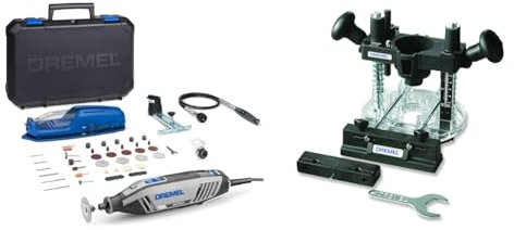 Dremel 4250 Outil Rotatif Multifonction 175W avec 3 Adaptations 35 Accessoires Vitesse Variable & 335 Adaptation Défonceuse Plongeante - Accessoire pour Outil Multifonction Rotatif