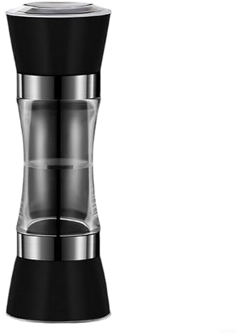 Macinaspezie manuale in acciaio, set 2 in 1 per sale e pepe (C)
