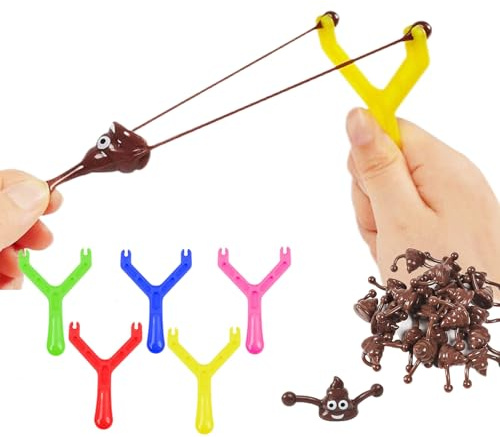 15 giocattoli divertenti per catapulta per bambini, giocattolo antistress per bambini, giocattolo per alleviare lo stress, morbido antistress, per regalo di compleanno, regalo di festa (Poo)