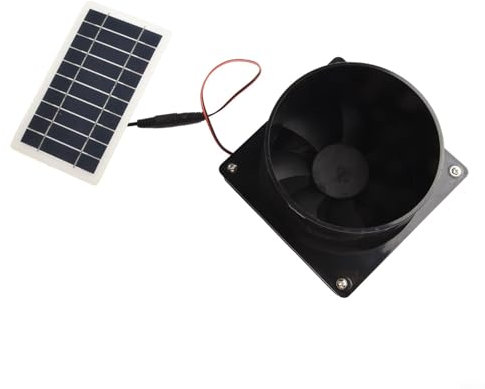 HEIBTENY Solarbetriebener Ventilator 10 W 12 V Solarbetriebener Abluftventilator Für Rohrbelüftung Solarpanel Ventilator Für Hühnerhundestall Gewächshaus Schuppen Häuser Außerhalb Von