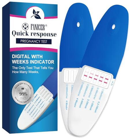 2 Pezzi Test di Gravidanza Precoce, Test Rapido e Accurato, Incinta Test Familiare, Rileva la Gravidanza Prima del Ciclo Previsto