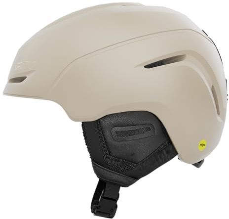 Giro Avera MIPS Ski and Snowboard Helmet M - Matte Stone Pearl Beige - In-Mold, MIPS Protection, Thermostat Control, In Form Fit (Sandstone)