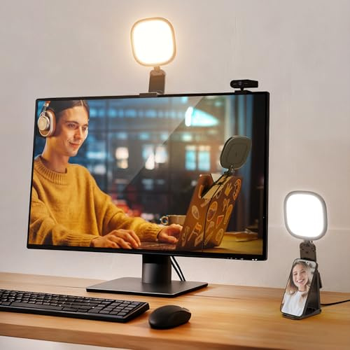 NEEWER Basics 5 10W Monitor Light for Video Conference, Bi Color Edge Lit USB LED Panel with Stand, CRI95 Lamp Lighting for Laptop Computer Webcam Zoom Call Desk Streaming Recording, NL10