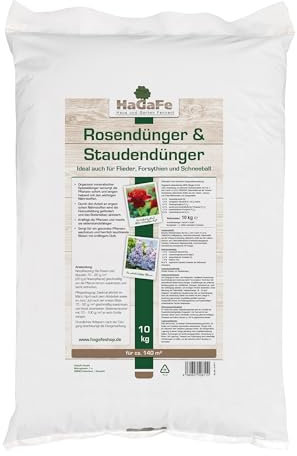 HaGaFe Rosendünger & Staudendünger Ideal Auch Für Flieder Forsythien Und Schneeball - Mit Kalium, 10kg (1x10kg)