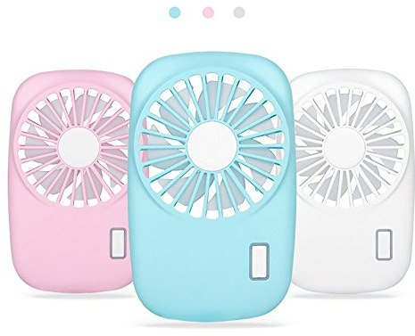 YAYY Handheld Fan Mini Fan Powerful Small Personal Portable Fan Speed Adjustable USB Rechargeable Cooling for Kids Girls Woman Home Office Outdoor Travel(blue)