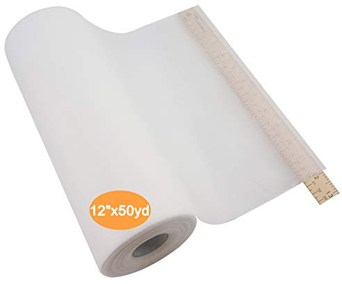 New brothread No Show Mesh Machine Embroidery Stabilizer Backing 12 x50Yd (30cmx46M) roll - Light Weight 50gm (1.8oz) - Cut into Variable Sizes for Machine Embroidery and Hand Sewing