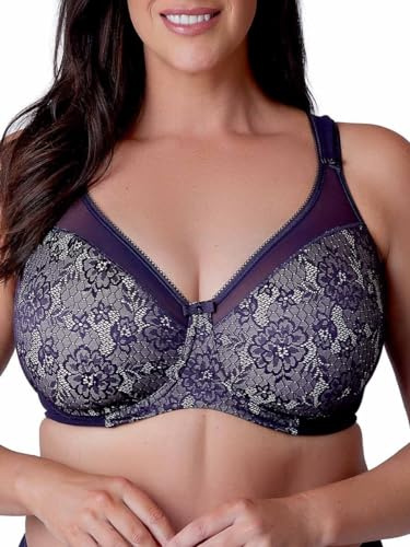 Berlei Womens Beauty Everyday Minimizer Bra, Aubergine, 34G UK