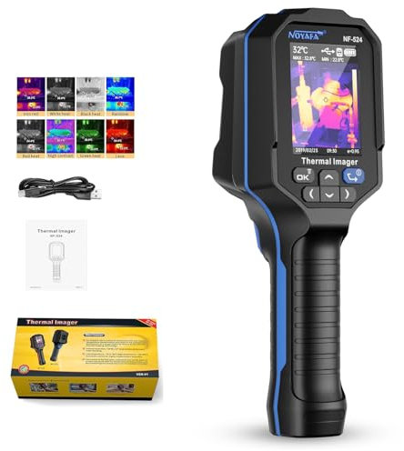 NOYAFA Wärmebildkamera,thermal imaging camera mit 120x90 IR-Auflösung, Wärmebildkameras mit Laserpointer, 2,8LCD-Bildschirm, tragbare Infrarotkamera, Bereich -10°C~400°C,mit 25 Hz Aktualisierungsrate