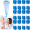 HGRGHH Recambios para Papelera de Pañales, 12PCS Casetes de Recarga, Cubo de Pañales con Película de Repuesto, 4 Capas Engrosadas de 4,5m para Litter Locker y Tommee Tippee y Cubo de Pañales Octagonal