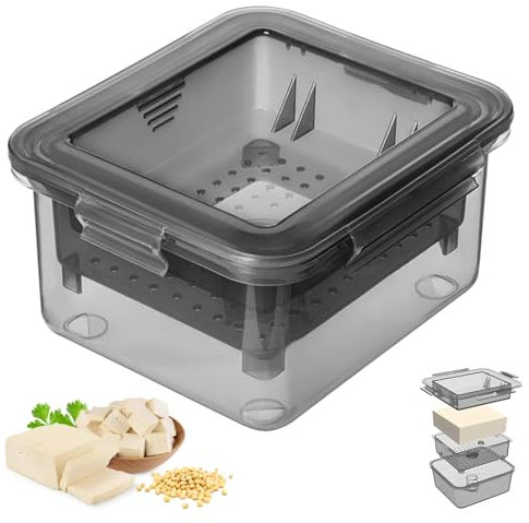 APRRMLIZW Stampo di Tofu DIY Plastica Fatta in Casa Cagliata di Soia con Formaggio da Cucina Utensile da Cucina Kit di Stampo in Tofu per Stampi per Stampo in Tofu per Cucinare a Mano