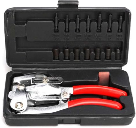 Rainorning Manual Hole Punching Pliers for Sheet Metal Stainless Steel Copper Aluminum Strip Iron Leather Plastic