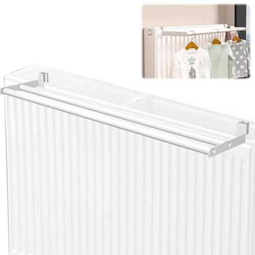 YFCJYBF Handtuchhalter für Heizkörper, heizkörperregal handtuchhalter heizungWäscheständer Heizung, Handtuchhalter Heizung ohne Bohren, wäschetrockner heizkörper Wäscheständer Heizung（50cm）