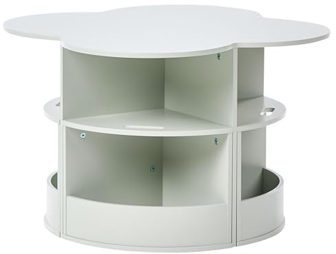 Beliani Conjunto de Mesa y sillas para niños 4 plazas MDF habitación Infantil Sala de Juegos Verde Claro Tiboo