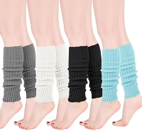 Zuimei Leg Warmers for Women, Retro Dance Leg Warmers Ankle Warmer