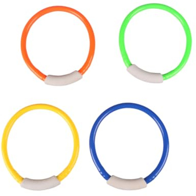 Abaodam 4 Pezzi Anelli da Immersione per Colorati, Giocattoli per Immersioni Subacquee in Piscina, Accessori per Addestramento Immersioni Subacquee