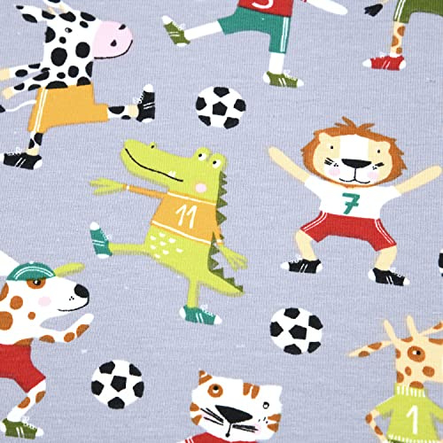 MAGAM-Stoffe Zizou Kinderstoff Oeko-Tex Meterware 50cm (Jersey grau)