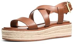 Michael Kors Lynn Espadrille Sandal Sandalia para mujer, Equipaje, 38.5 EU