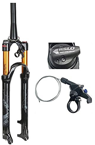 Fjädringsgaffel för mountainbike 26/27,5/29 tum, 120 mm resecykel stötdämpare gafflar aluminiumlegering 1-1/2 tum