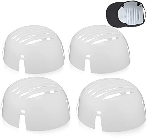 Universal Bump Cap Insert Lightweight Baseball Bump Cap Safety PE Lined Bumper Hat Insert(White,4 Pieces)