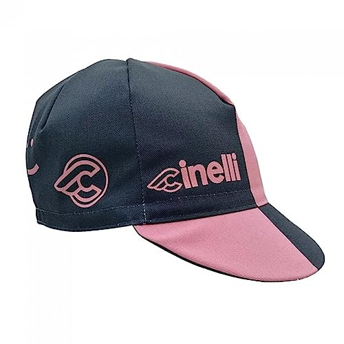 Cinelli Vigorosa II Gorra de Ciclismo, Azul/Rosa, Talla Única