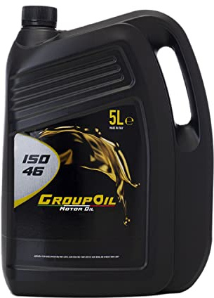 GROUPOIL Lubrificanti 1X5L ISO 46 - E Un Olio Idraulico ad Alto rendimento antiusura, sviluppato per l’Uso in sistemi Idraulici ad Alta Pressione - 100% Made in Italy.